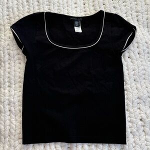 Sincerely Jules Black Short Sleeve Top